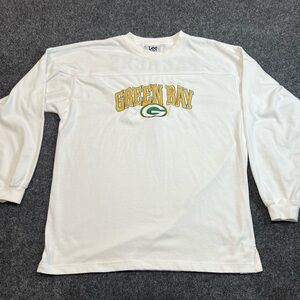 Vintage Green Bay Packers Lee Sport Embroidered Long Sleeve Shirt XL